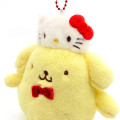 Japan Sanrio Mascot Holder - Pompompurin / Hello Kitty 50th Anniversary - 4