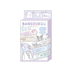 Japan Sanrio × Obakenu Boxed Adhesive Bandage - Characters / Purple