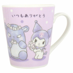 Japan Sanrio Ceramic Mug - Kuromi / Get Along