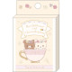 Japan San-X Tea Bag Style Memo - Rilakkuma : Korikogu Flower Tea Time A