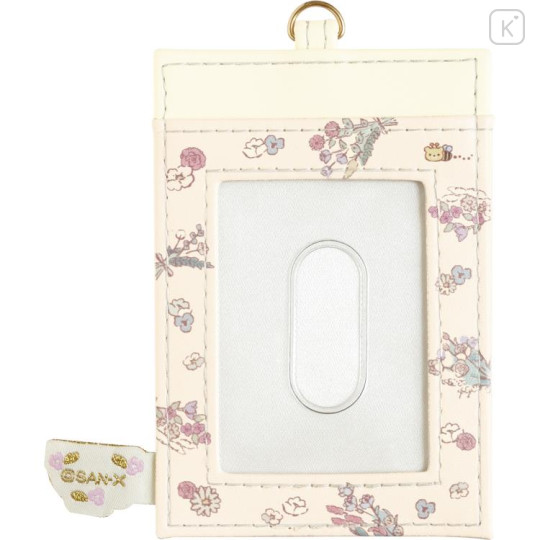 Japan San-X Pass Case Card Holder - Rilakkuma / Korikogu Flower Tea Time - 2