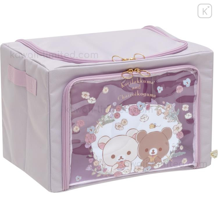Japan San-X Storage Case - Rilakkuma : Korikogu Flower Tea Time