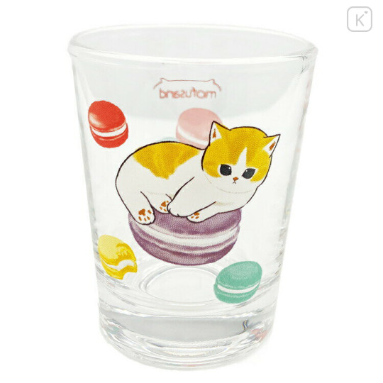 Japan Mofusand Mini Glass Tumbler - Cat / Macaron - 1