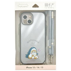 Japan Mofusand IIIIfit Loop iPhone Case - Cat Shark / iPhone15 & iPhone14 & iPhone13