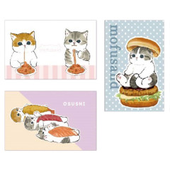 Japan Mofusand Mini Card Set - Cat / Hamburger Spaghetti Sushi
