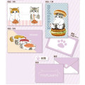 Japan Mofusand Mini Card Set - Cat / Hamburger Spaghetti Sushi - 2