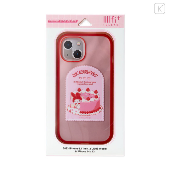 Japan Sanrio Clear IIIIfit iPhone Case - My Melody / iPhone15 & iPhone14 & iPhone13 - 1