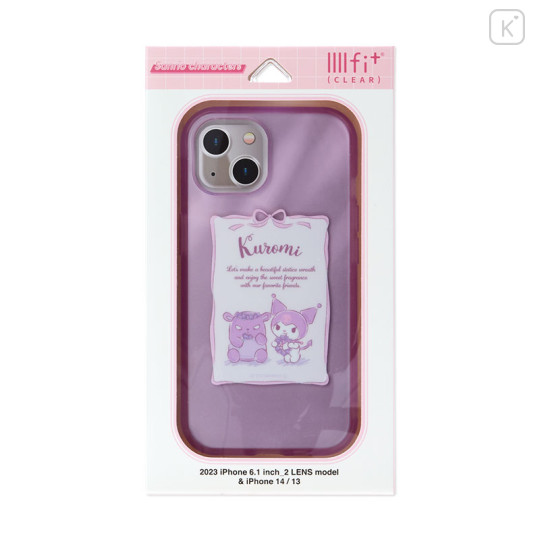 Japan Sanrio IIIIfit Clear iPhone Case - Kuromi / iPhone15 & iPhone14 & iPhone13 - 1