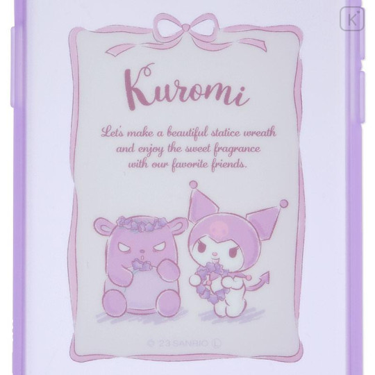 Japan Sanrio IIIIfit Clear iPhone Case - Kuromi / iPhone15 & iPhone14 & iPhone13 - 4