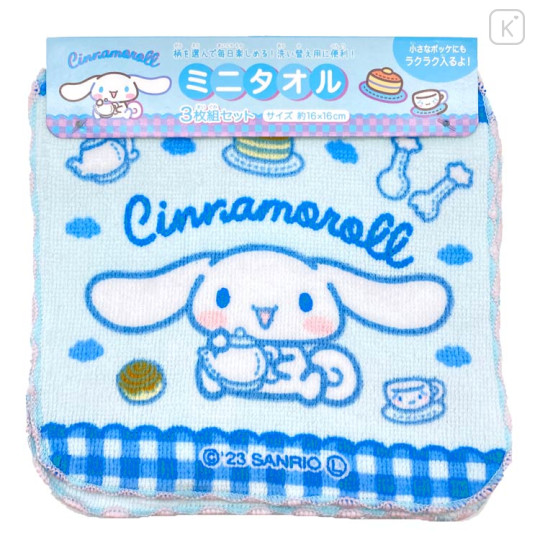 Japan Sanrio Mini Towel Handkerchief Set - Cinnamoroll - 1