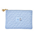 Japan Disney Store Flat Pouch - Alice in Wonderland : Blue Quilted - 1