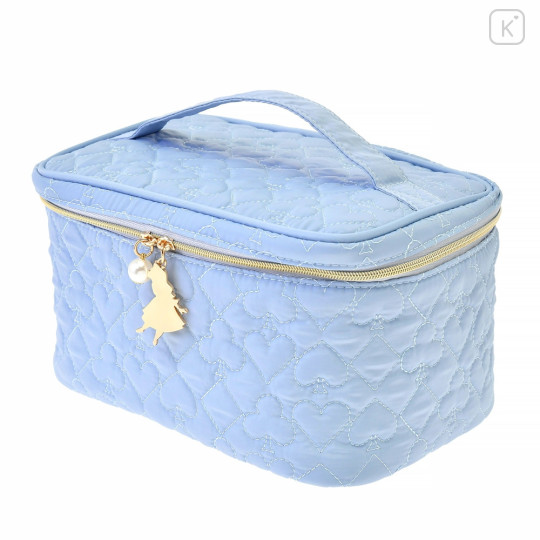 Japan Disney Store Vanity Pouch - Alice in Wonderland / Blue Quilted - 2