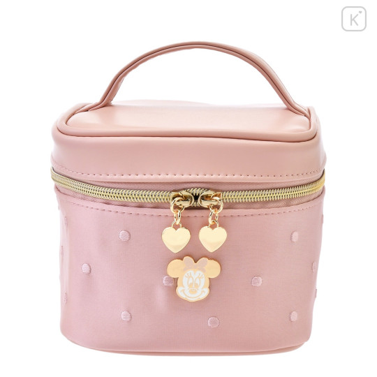 Japan Disney Store Vanity Pouch - Minnie Mouse : Gold Heart - 1
