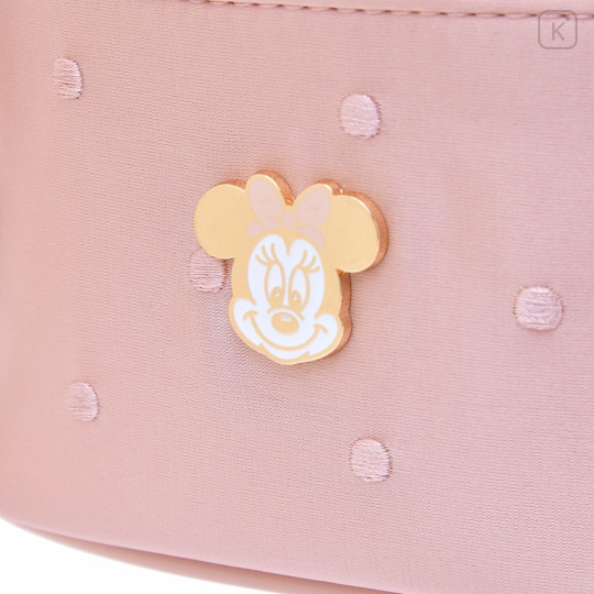 Japan Disney Store Vanity Pouch - Minnie Mouse : Gold Heart - 5