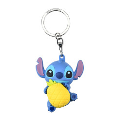 Japan Disney Store Keychain - Stitch / Pineapple 3D