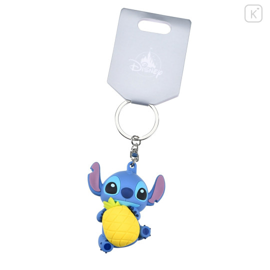 Japan Disney Store Keychain - Stitch / Pineapple 3D - 5