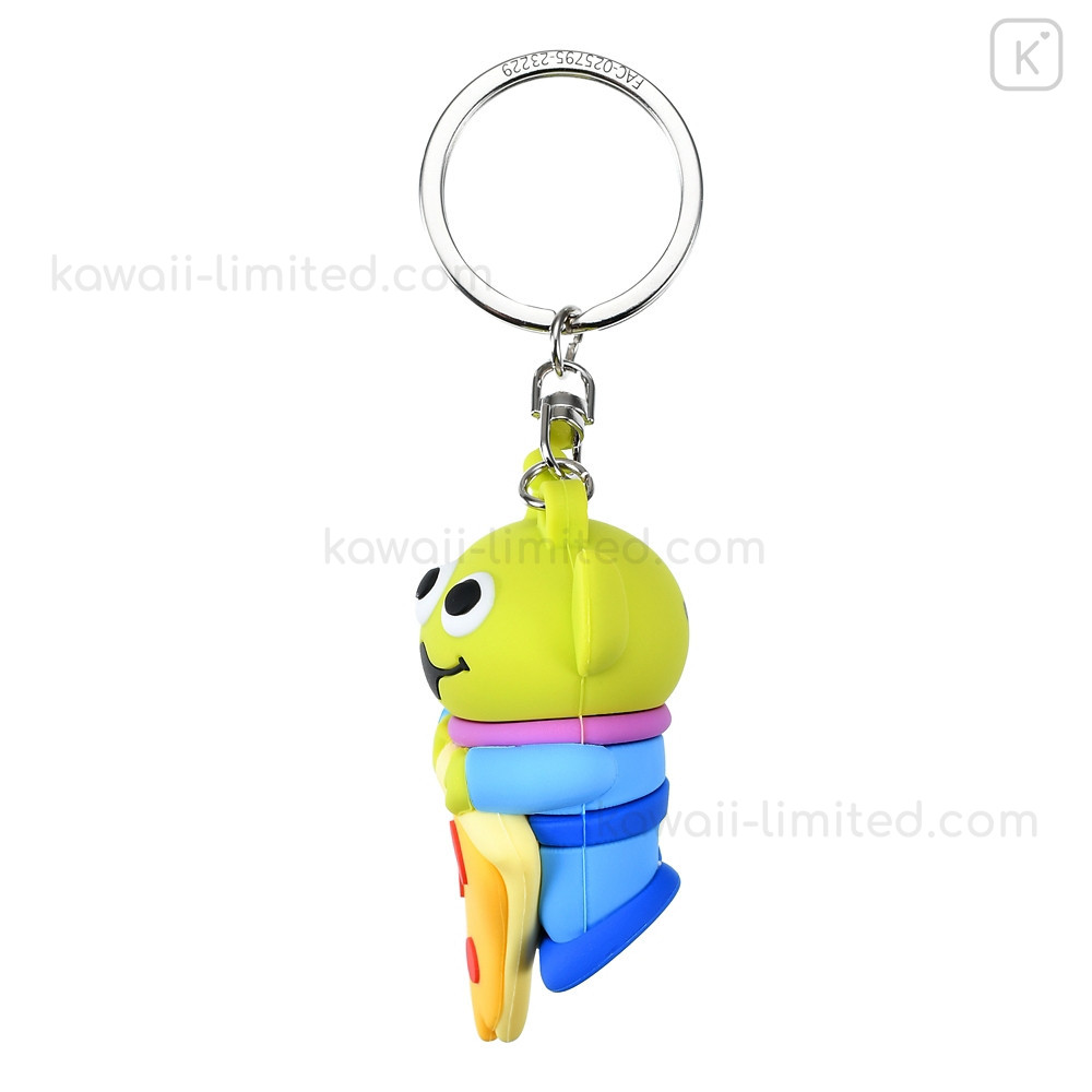 Japan Disney Store Keychain - Little Green Men : Pizza 3D | Kawaii