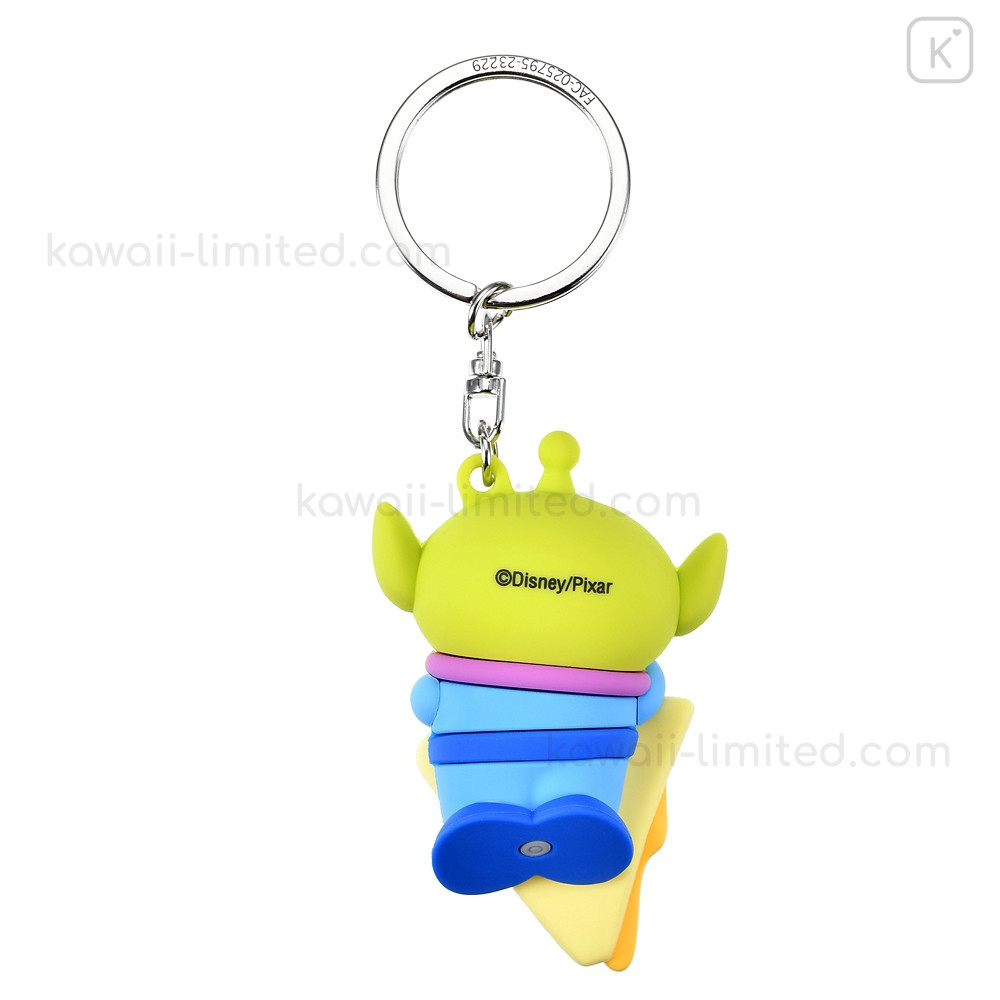 Japan Disney Store Keychain - Little Green Men : Pizza 3D | Kawaii