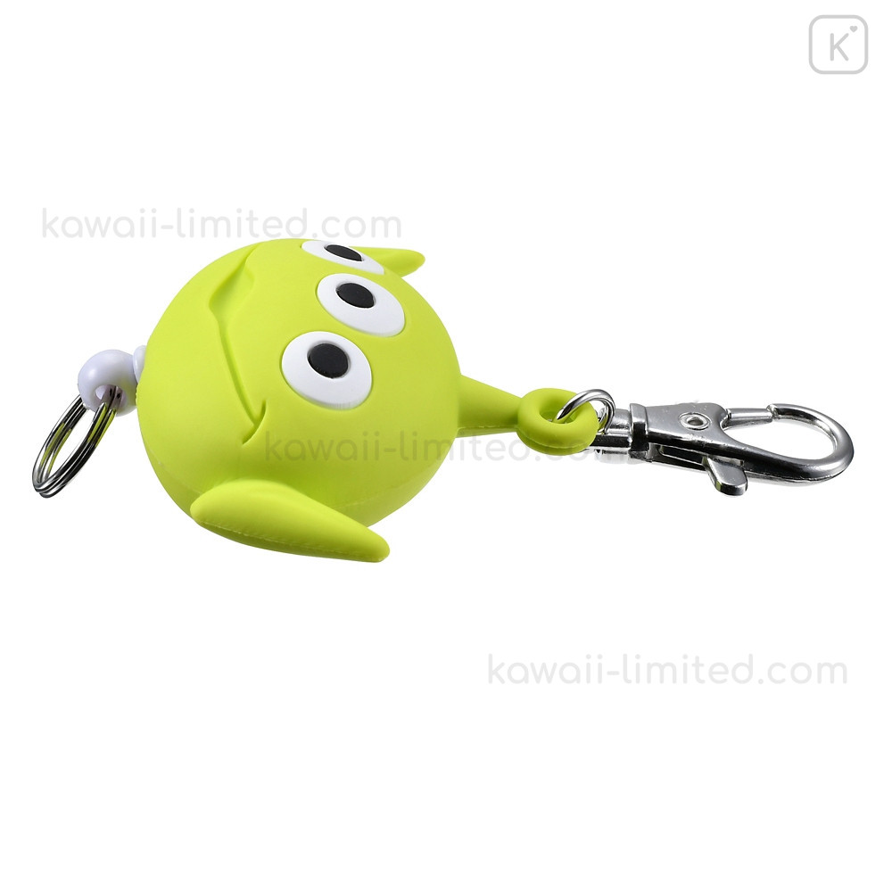 Japan Disney Store Rubber Reel Key Chain - Little Green Men : 3D