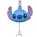 Japan Disney Store Rubber Reel Key Chain - Stitch : 3D - 5