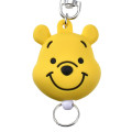 Japan Disney Store Rubber Reel Key Chain - Pooh / 3D - 4