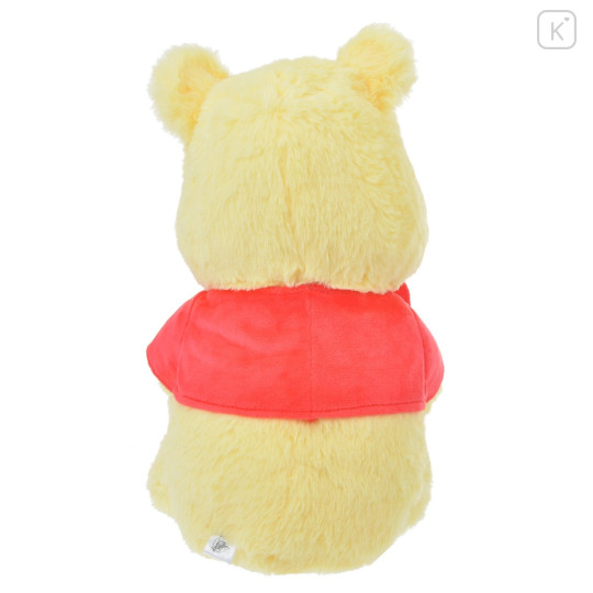 Japan Disney Store Fluffy Plush - Pooh / Smiley Heart - 4