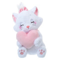 Japan Disney Store Fluffy Plush - Marie Cat : Smiley Heart - 1
