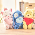 Japan Disney Store Fluffy Plush - Stitch : Smiley Heart - 6