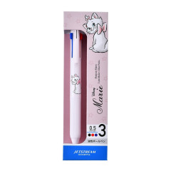 Japan Disney Store Jetstream 3 Color Multi Ball Pen - Marie Cat / Light Pink