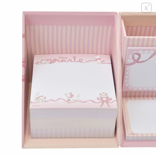 Japan Disney Store Sticky Notes & Memo Pad & Pen Stand - Marie Cat / Love - 5
