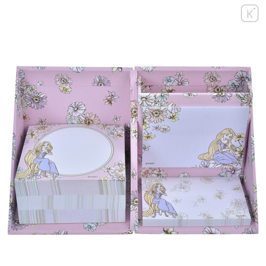 Japan Disney Store Sticky Notes & Memo Pad & Pen Stand - Rapunzel : Flower - 1