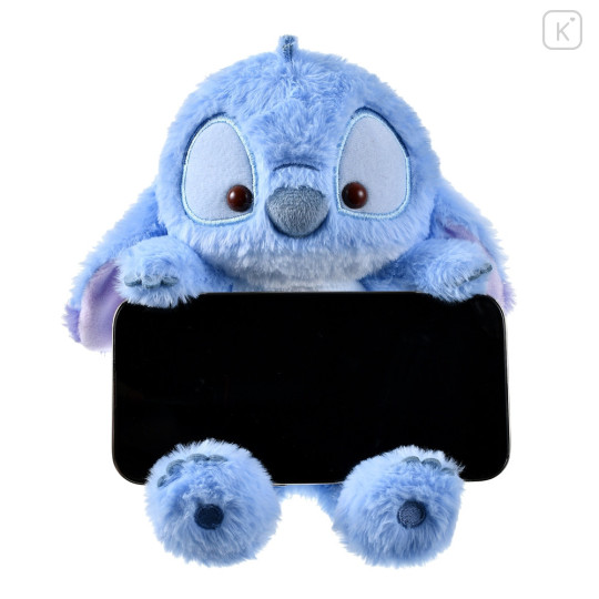 Japan Disney Store Smartphone Stand - Stitch : Fluffy Fuwamoco Zakka - 1