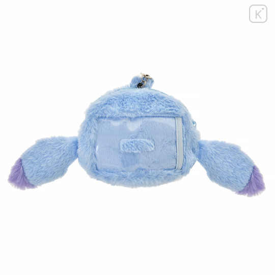 Japan Disney Store Pass Case Pouch & Reel - Stitch / Fluffy Fuwamoco Zakka - 3