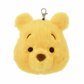 Japan Disney Store Pass Case Pouch & Reel - Pooh : Fluffy Fuwamoco Zakka - 1