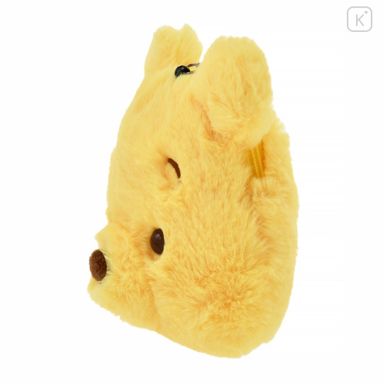 Japan Disney Store Pass Case Pouch & Reel - Pooh : Fluffy Fuwamoco Zakka - 2