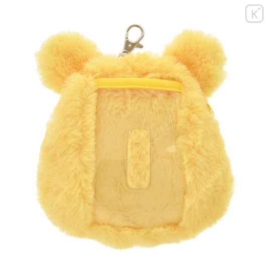 Japan Disney Store Pass Case Pouch & Reel - Pooh : Fluffy Fuwamoco Zakka - 3