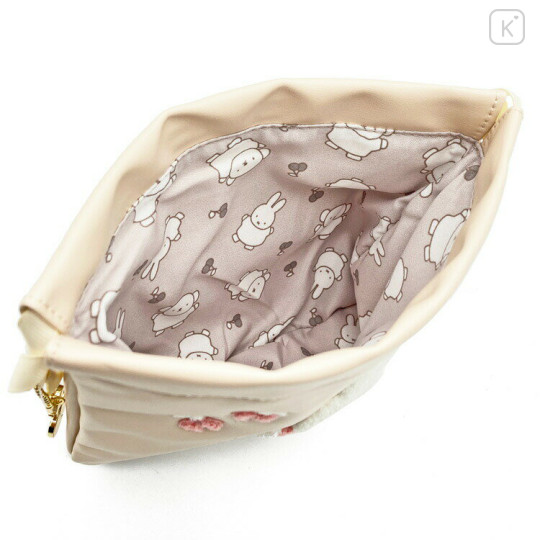Japan Miffy Embroidery Drawstring Bag - Beige - 3