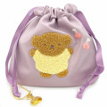 Japan Miffy Embroidery Drawstring Bag - Boris / Purple - 1