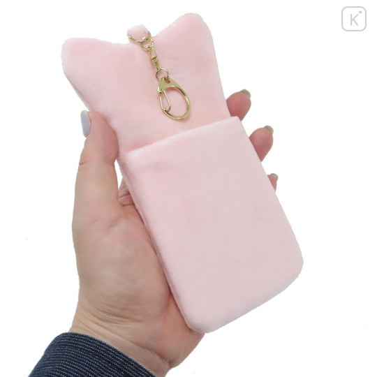 Japan Pokemon Photo Holder Card Case Keychain - Pichu / Pokepeace Fluffy Pink Enjoy Idol - 2