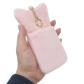 Japan Pokemon Photo Holder Card Case Keychain - Pichu / Pokepeace Fluffy Pink Enjoy Idol - 2