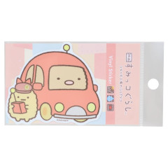 Japan San-X Vinyl Sticker - Tonkatsu & Ebifurai no Shippo Car / Sumikko Gurashi Movie Tsugihagi Factory