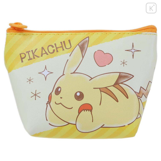 Japan Pokemon Triangular Mini Pouch - Pikachu / Star - 1