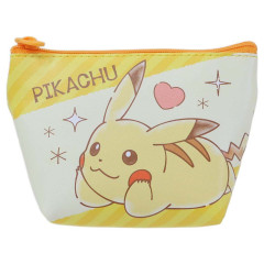Japan Pokemon Triangular Mini Pouch - Pikachu / Star