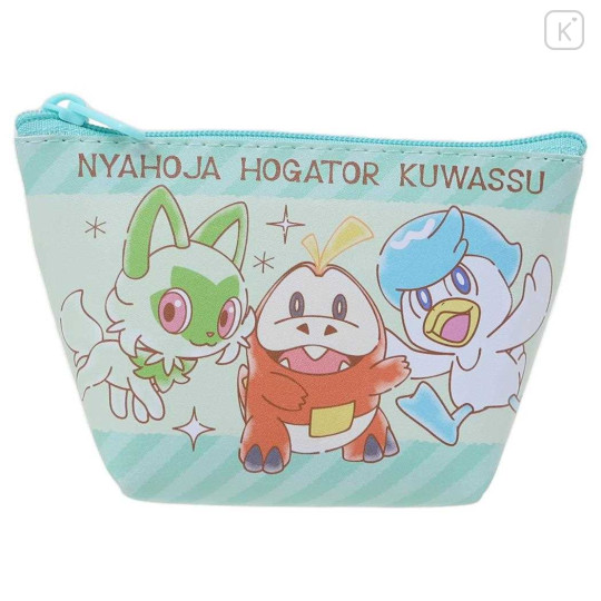 Japan Pokemon Triangular Mini Pouch - Fuecoco & Quaxly & Sprigatito / Star - 1