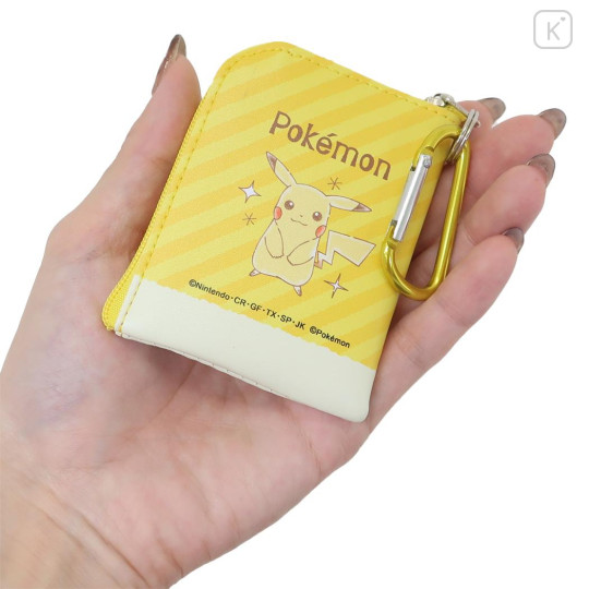 Japan Pokemon Mini Pouch & Carabiner - Pikachu - 2