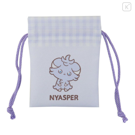 Japan Pokemon Mini Drawstring Bag - Espurr / Pokepeace - 1