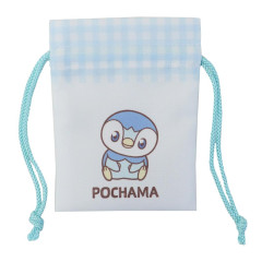 Japan Pokemon Mini Drawstring Bag - Piplup / Pokepeace