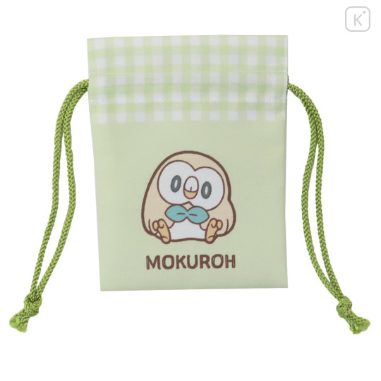 Japan Pokemon Mini Drawstring Bag - Rowlet / Pokepeace - 1