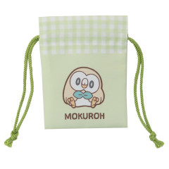 Japan Pokemon Mini Drawstring Bag - Rowlet / Pokepeace