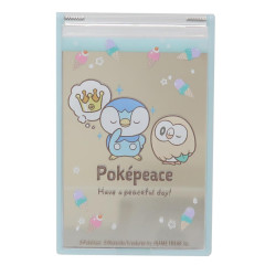 Japan Pokemon Standable Folding Mirror - Piplup & Rowlet / Pokepeace